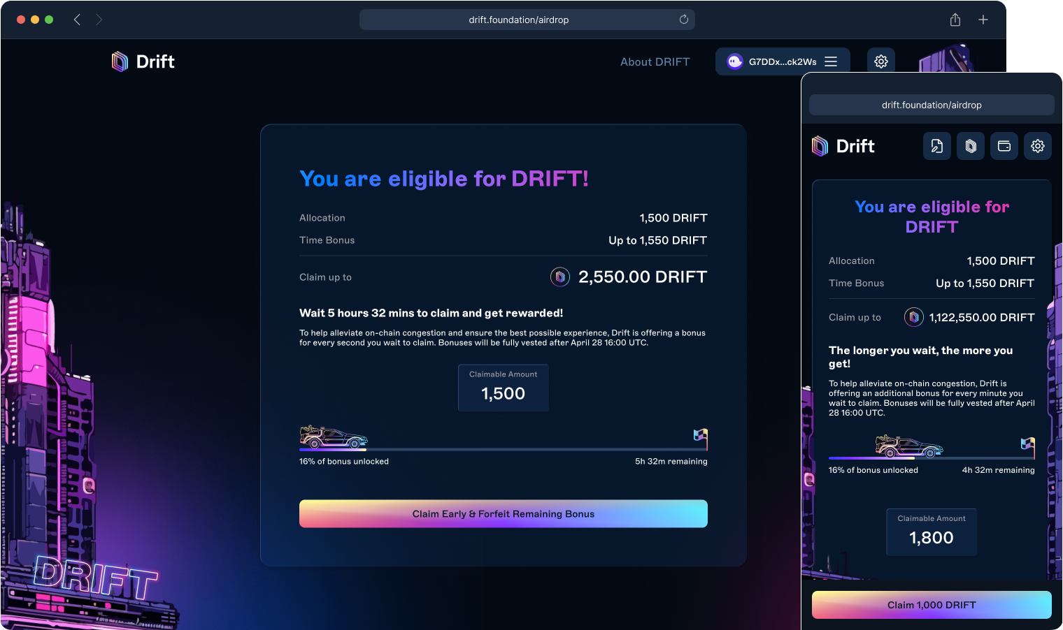 Airdrop — Claim Page