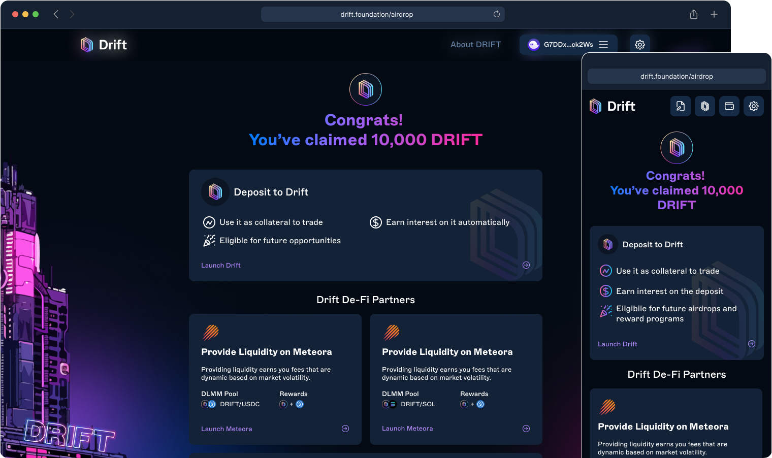 Airdrop — After Claim