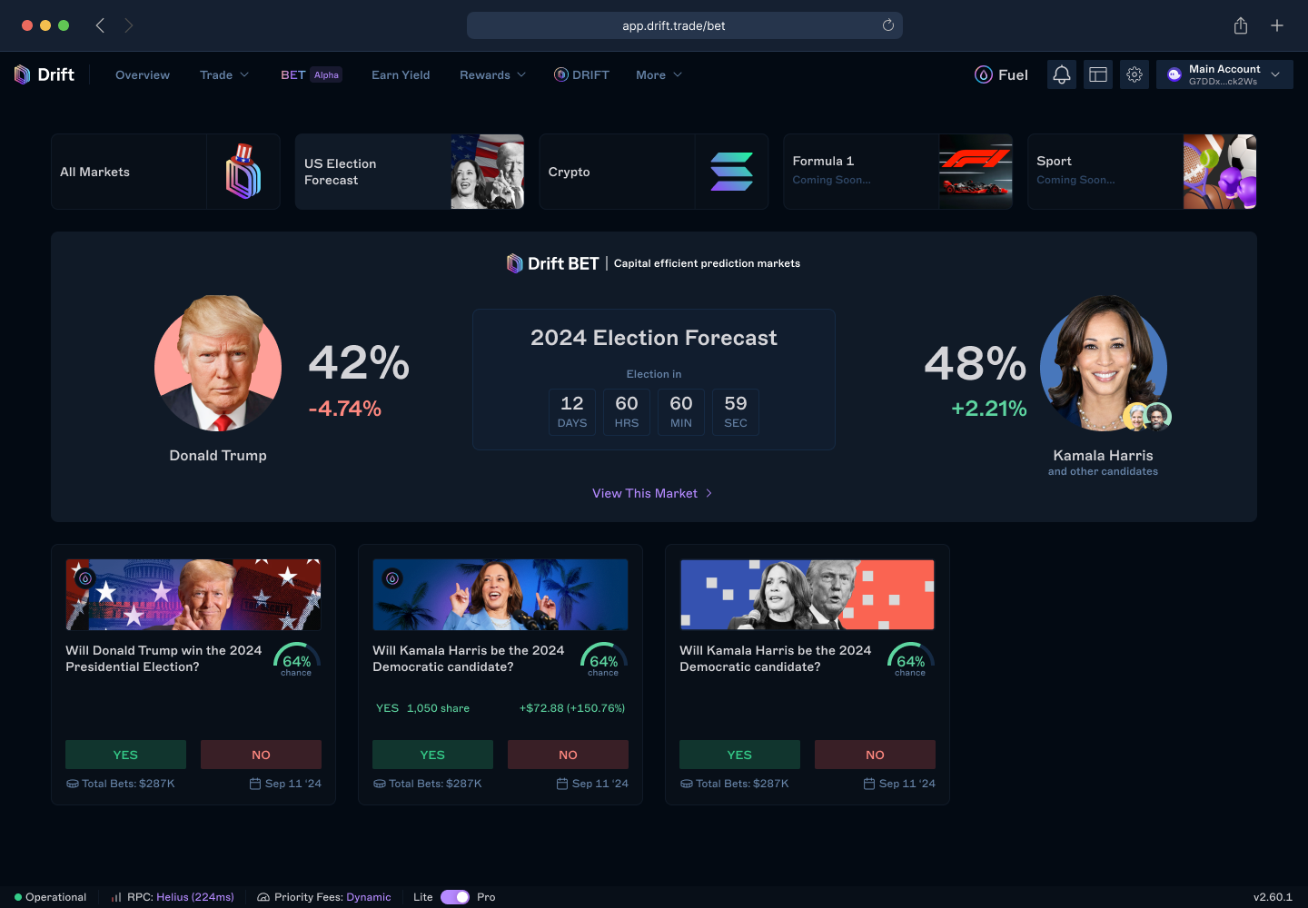 V2 Drift BET — Home Page
