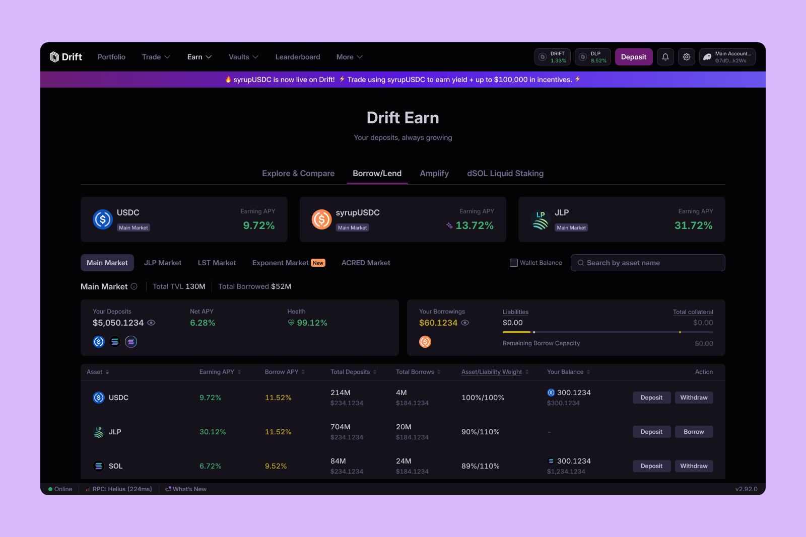 Drift Earn